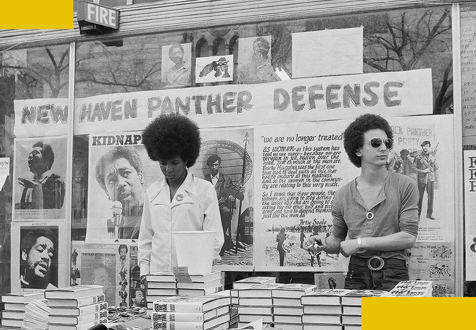 May 1, 1970

Black Panther Party Literature

An unidentified man and woman stand behind a sales table full of Black Panther Party related literature and buttons in front of the organization's office, New Haven, Connecticut, (May 1 or 2, 1970). Visible are copies of Bobby Seale's 'Sieze the Time' and a number of rolled posters. (Photo by David Fenton/Getty Images)